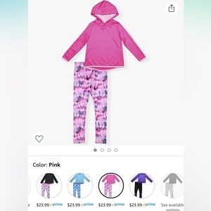 Cheetah Girls Leggings and Fleece Hooded Sweatshirt Hoodie 2 Piece Set